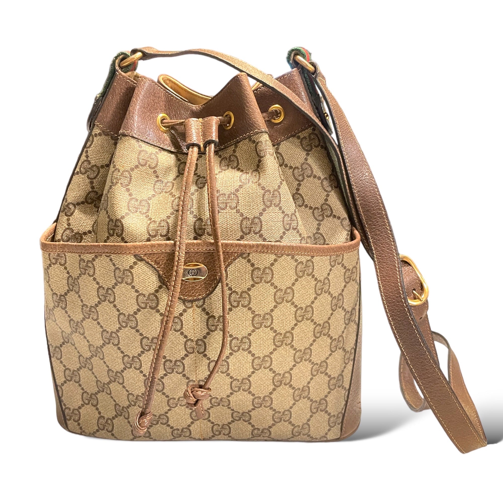 GUCCI Vintage Drawstring Bucket Bag