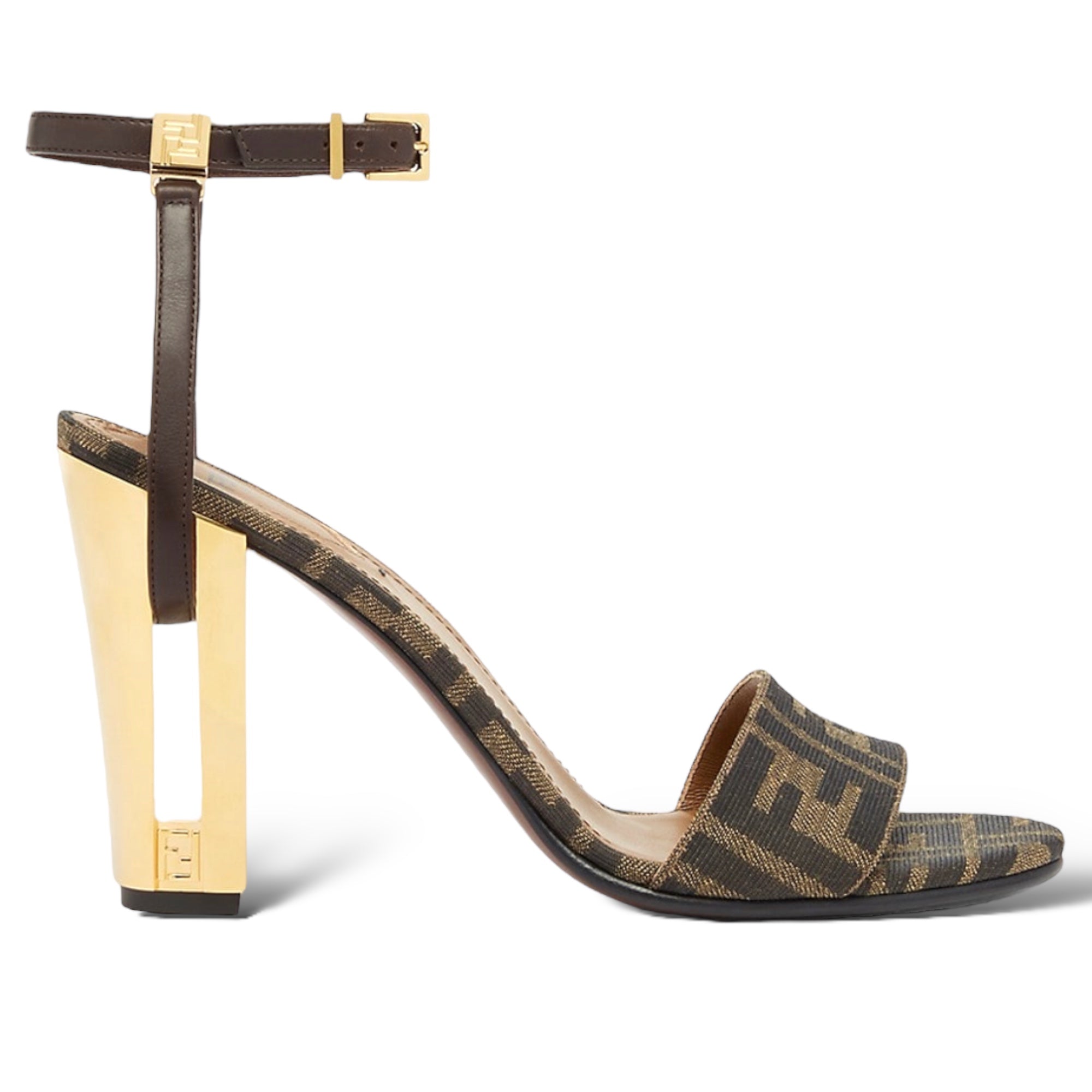 Fendi cheap logo sandal