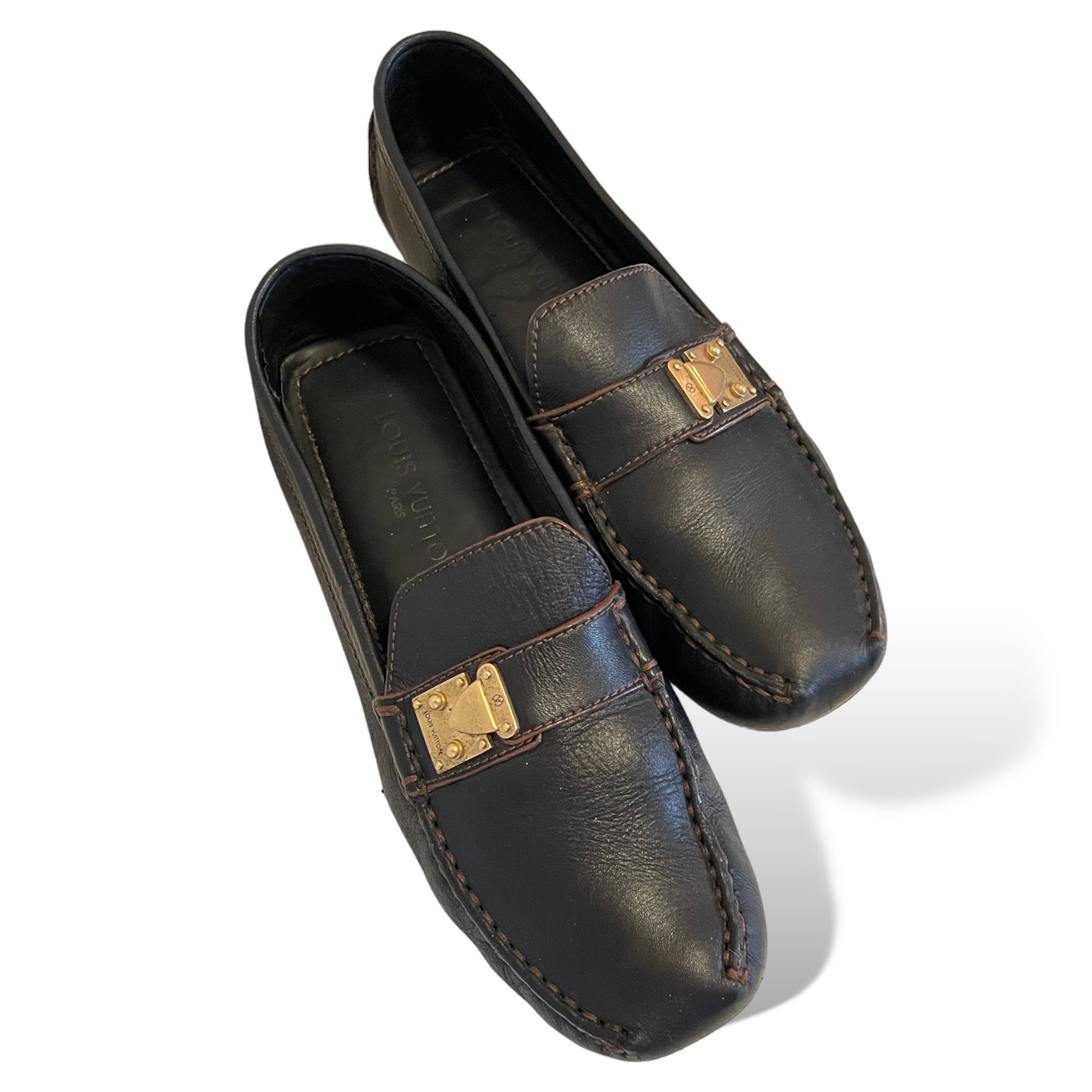 Louis Vuitton Black Loafer  Louis vuitton loafers, Manly style