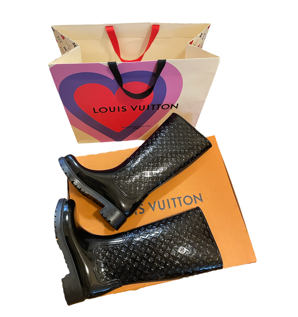 louis vuitton rubber boots