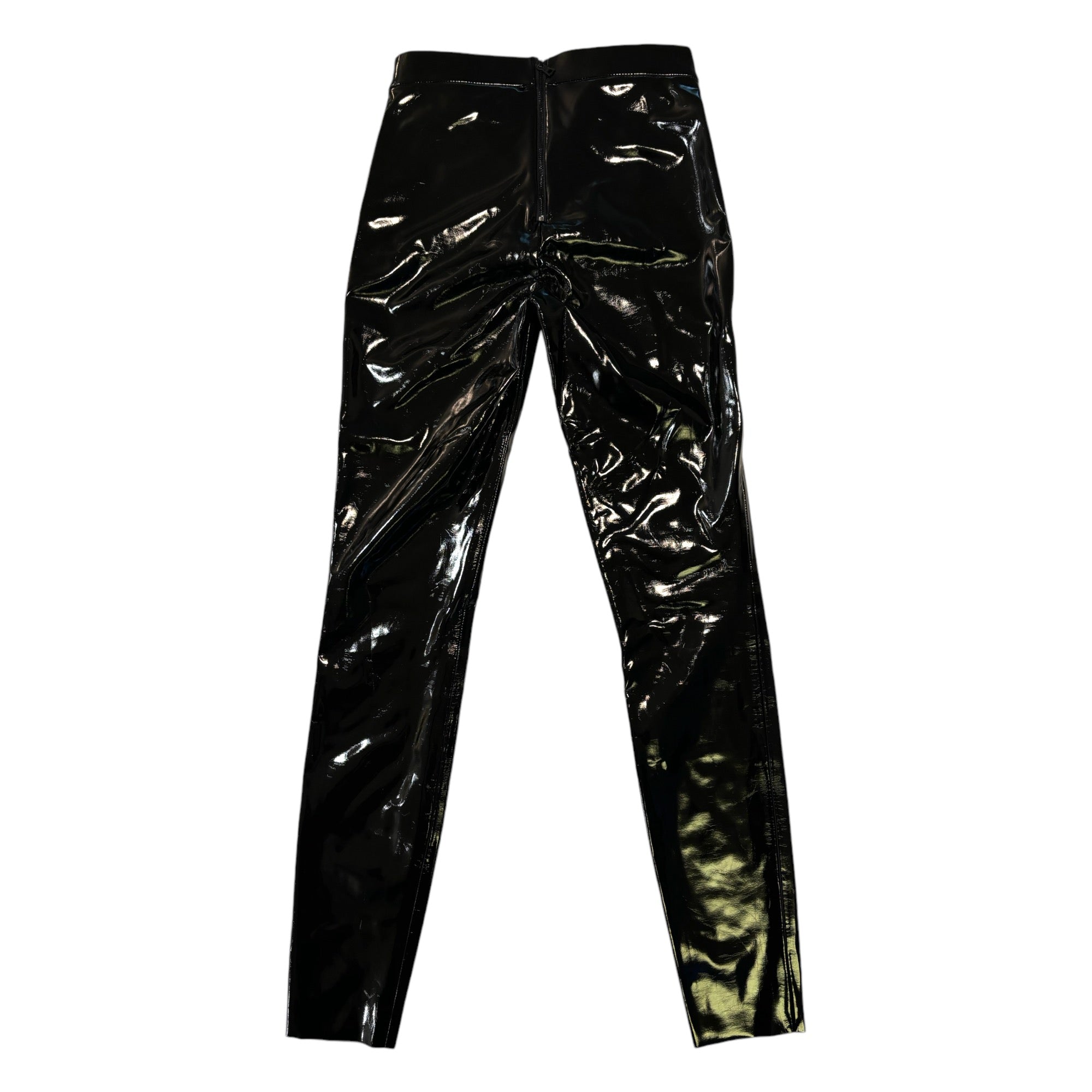 Alice + Olivia Classics Black Latex Pants |Size: 0|