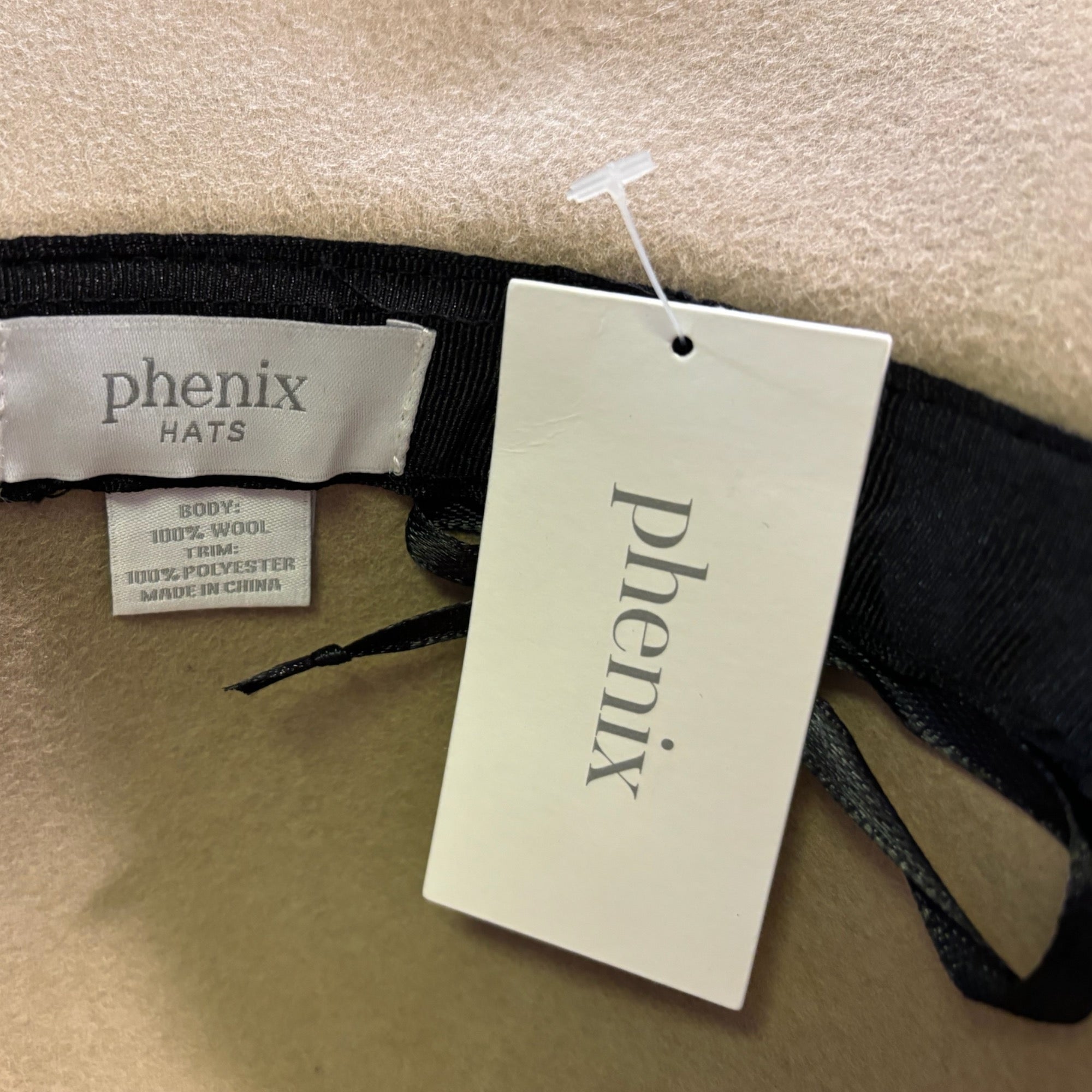 PHENIX Beige Wool Hat |O/S|