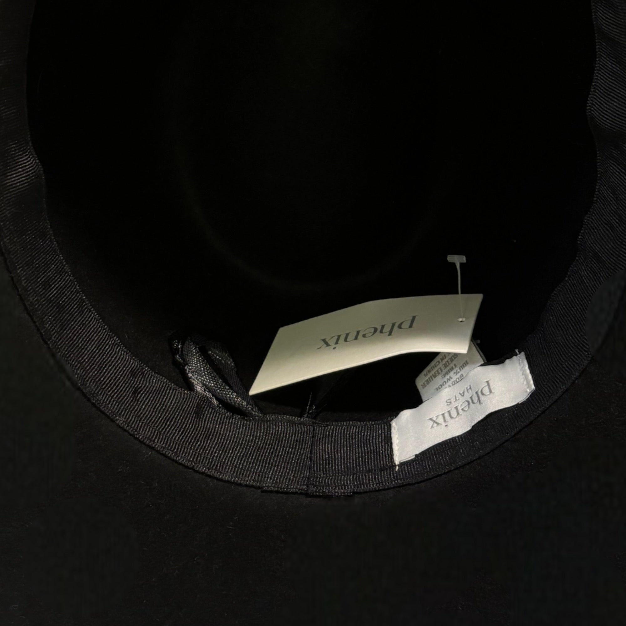 PHENIX Black Wool Hat |O/S|