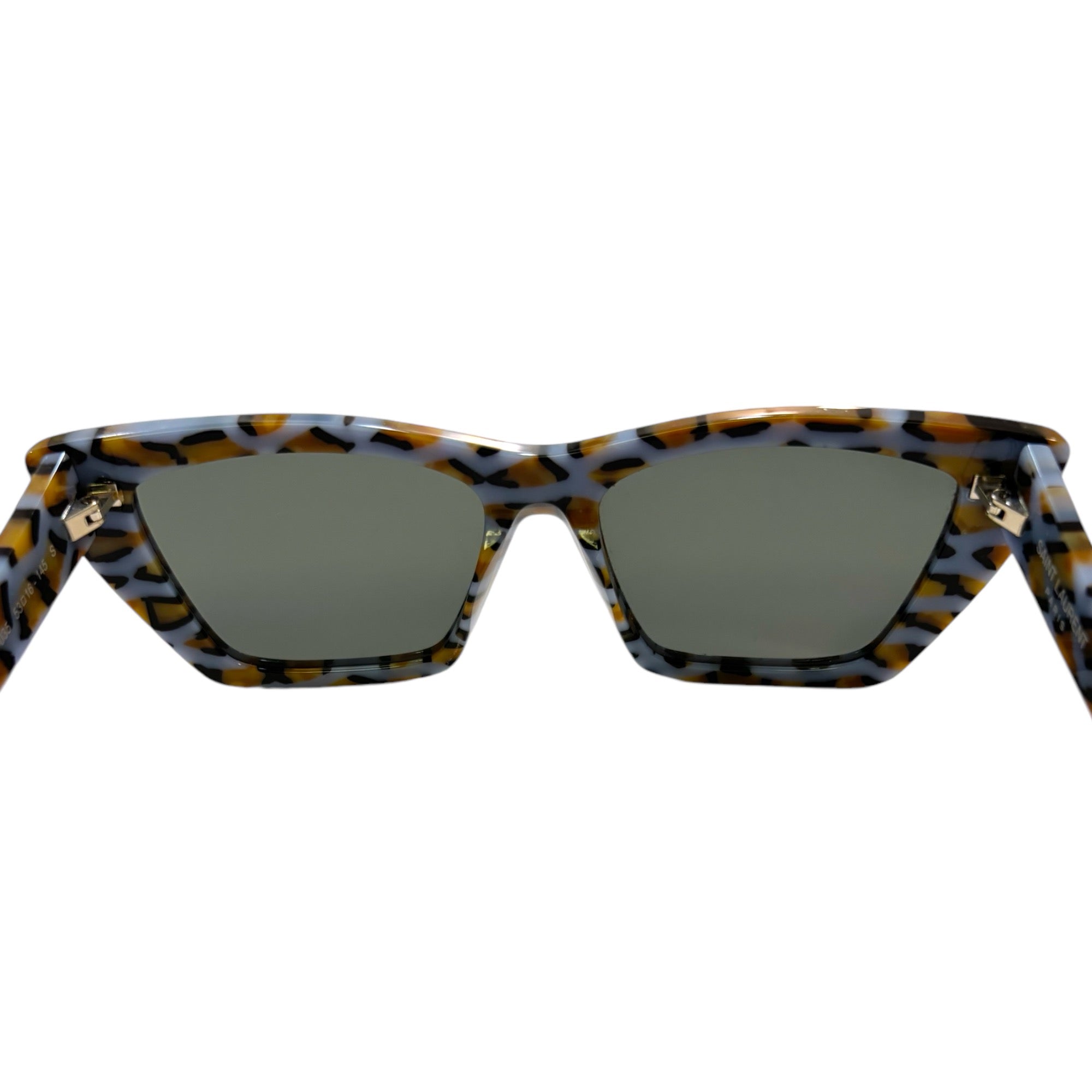 Saint Laurent Violet/Grey Cat Eye-Frame Acetate Sunglasses