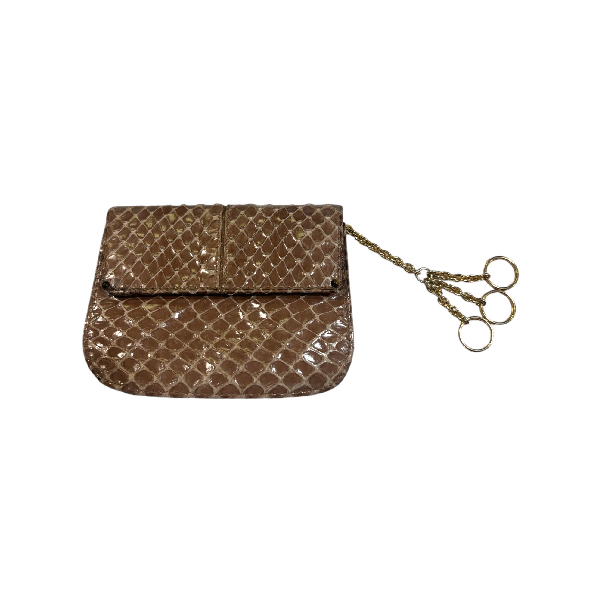 Judith Leiber Vintage Genuine Python Keychain/Coin Pouch