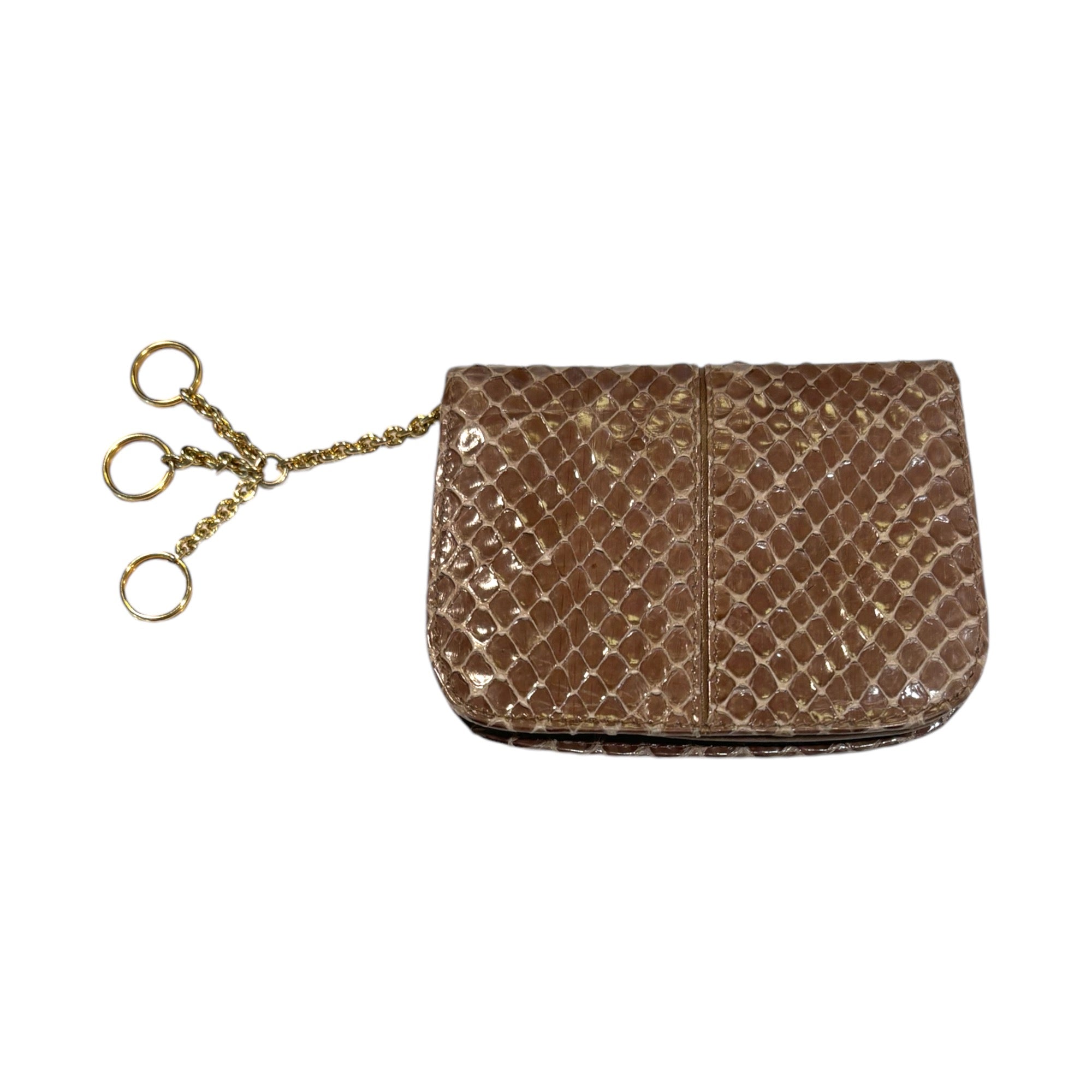 Judith Leiber Vintage Genuine Python Keychain/Coin Pouch