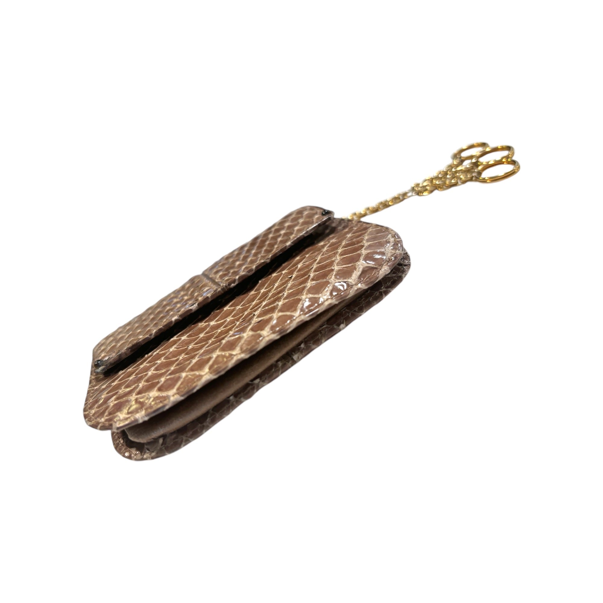 Judith Leiber Vintage Genuine Python Keychain/Coin Pouch