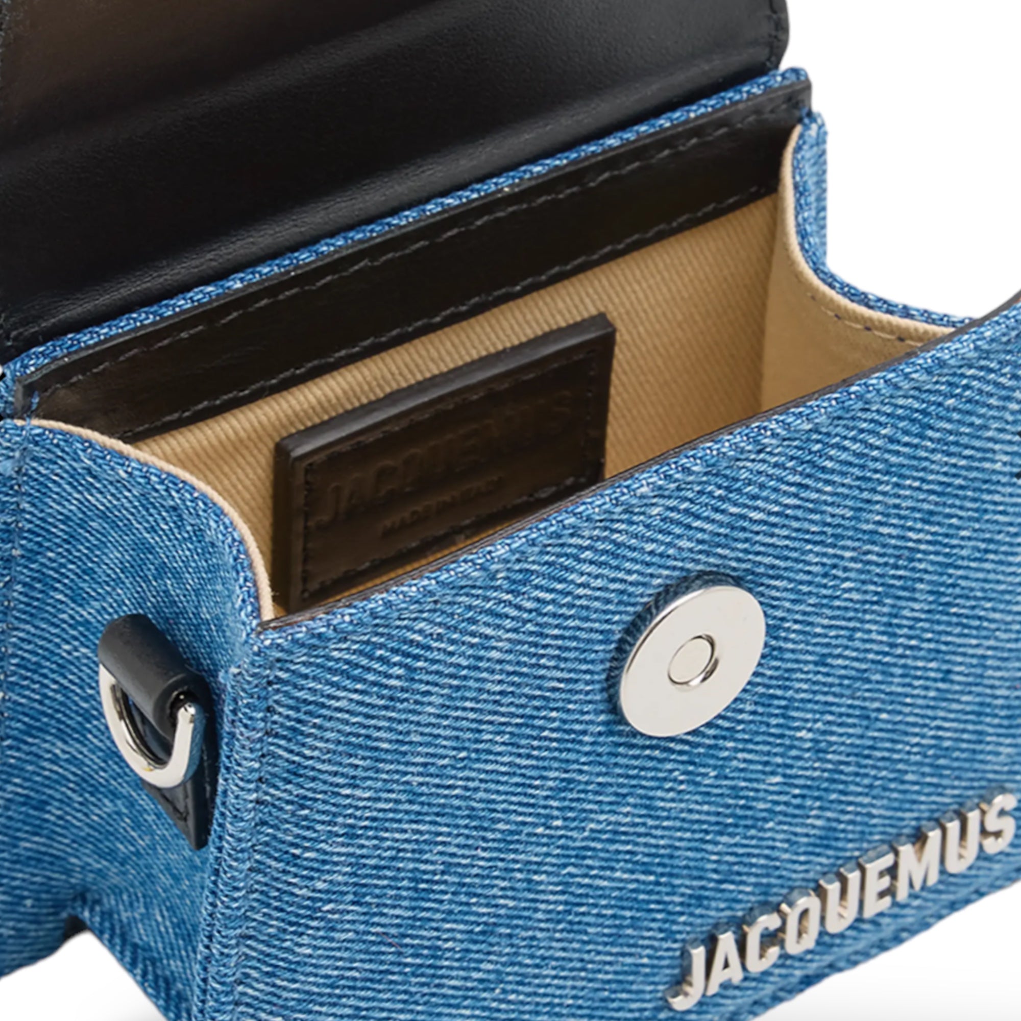 JACQUEMUS "Le Chiquito" Denim Top Handle Bag