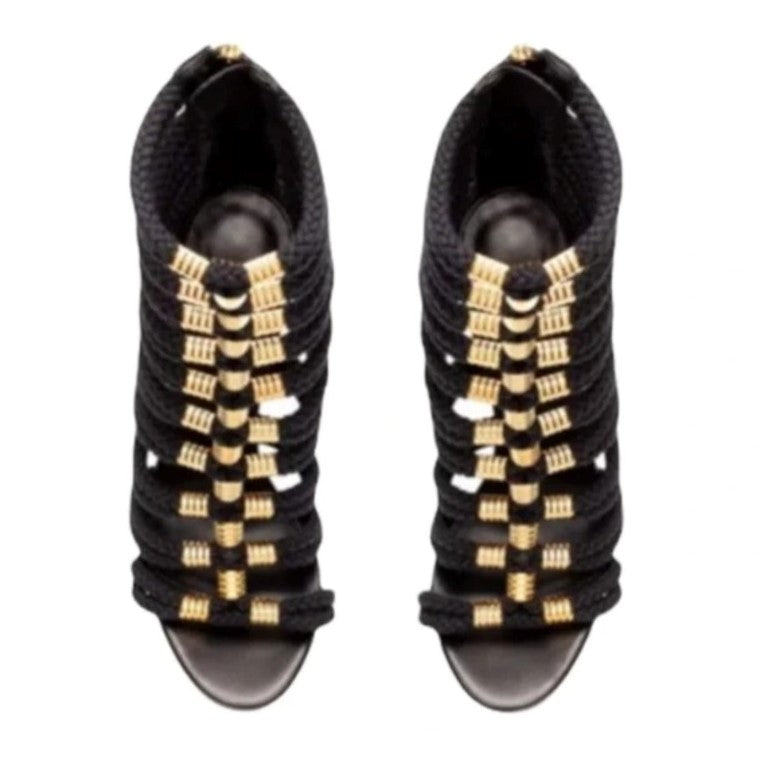 Balmain x H&M Size: EU 39 Rope Gladiator Heels Sandals