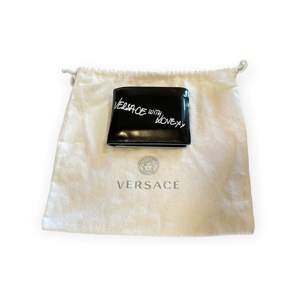 La Medusa Wallet Black,Gold | Versace US