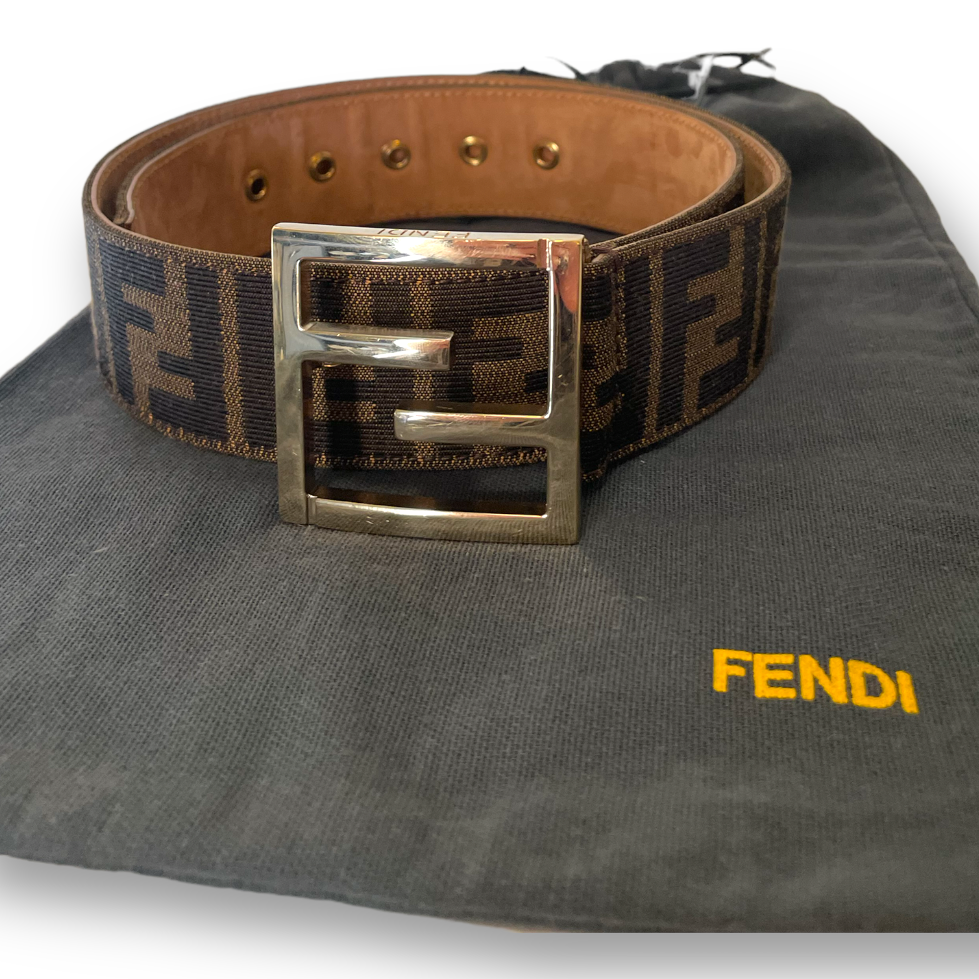 FENDI Zucca FF Logo Belt |Size: 32|