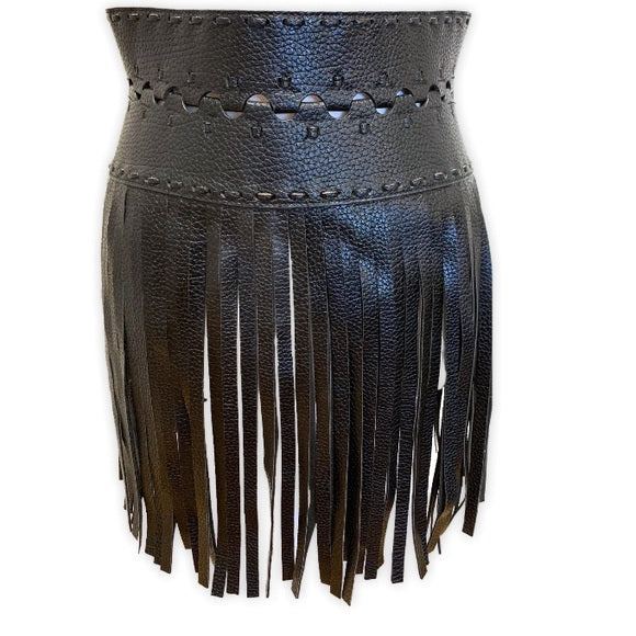 BCBG Maxazria Fringe Waist Belt