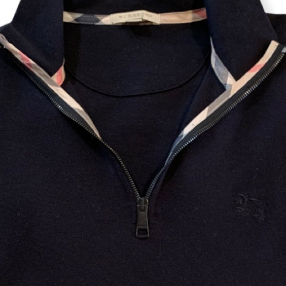 Burberry mens outlet pullover half zip